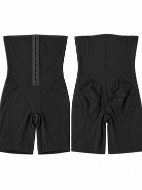 High-Waist Black waist trainer Shaping Shorts